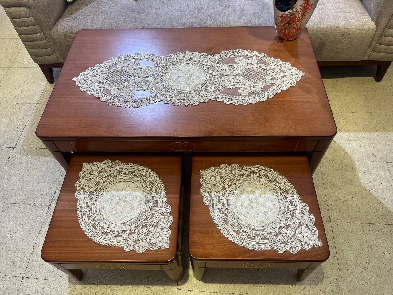 طقم مفارش 3 قطع(3piece en velours) - الصورة 3