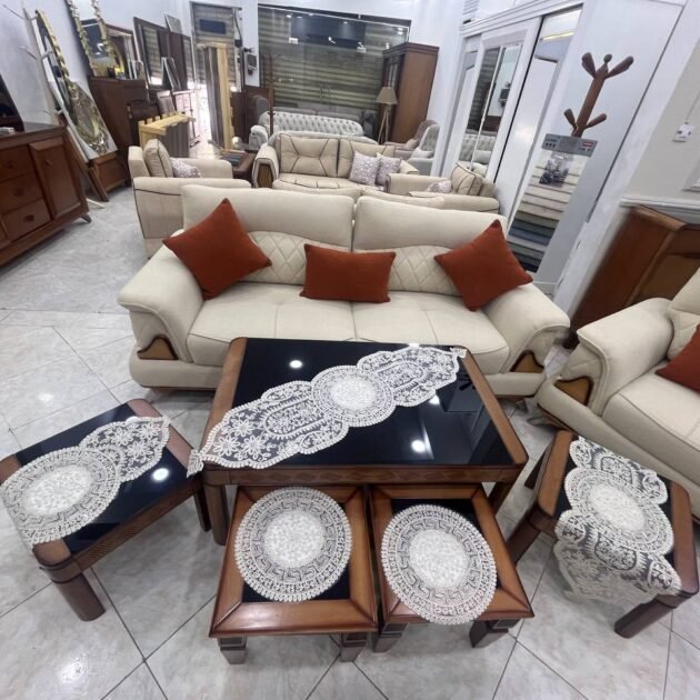 5piece en velours (طقم 5 قطع)