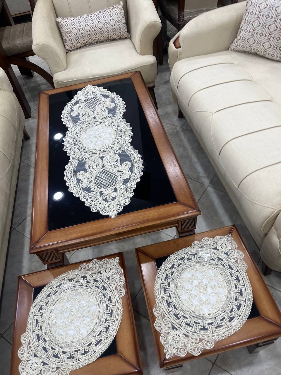 طقم مفارش 3 قطع(3piece en velours) - الصورة 4