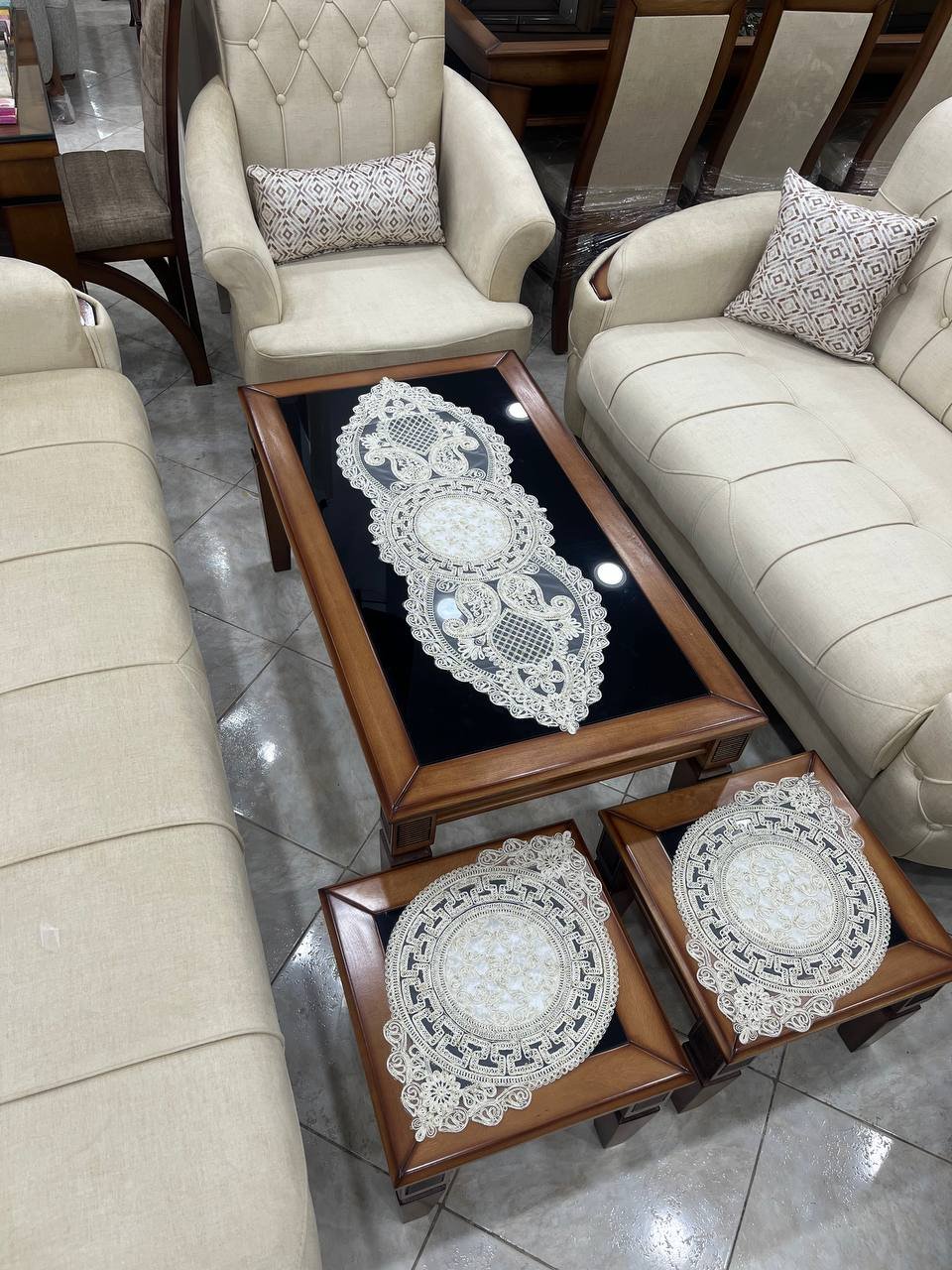 طقم مفارش 3 قطع(3piece en velours)